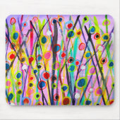 Tapis De Souris paysage d'art abstrait aquarelle coloré (Devant)