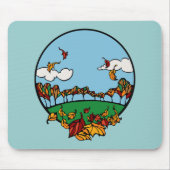 Tapis De Souris Paysage d'automne (Devant)
