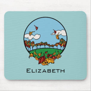 Tapis De Souris Paysage d'automne personnalisé