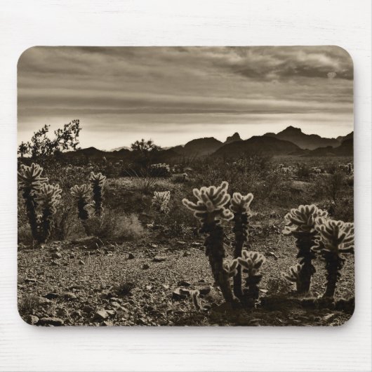 Tapis De Souris Paysage de Cactus (Devant)