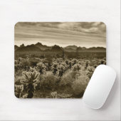 Tapis De Souris Paysage de Cactus (Avec souris)