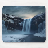 Tapis De Souris paysage de cascade en Islande (Devant)