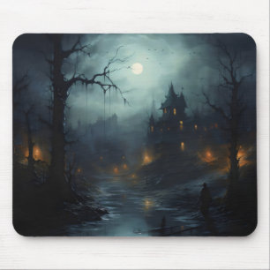 Tapis De Souris Paysage de fantasy horrifique sombre