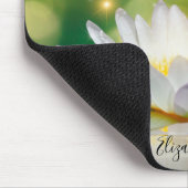 Tapis De Souris Paysage de fleurs de lotus blanc, zen (Coin)