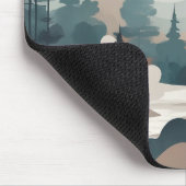 Tapis De Souris Paysage de la forêt de Boho (Coin)