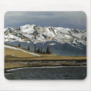 Tapis De Souris Paysage de montagne de Leadville Colorado en hiver