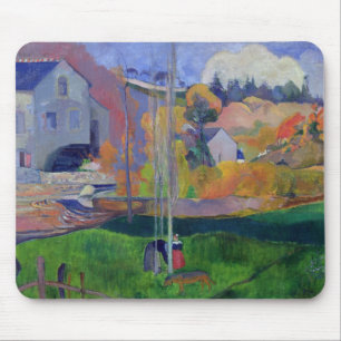 Tapis De Souris Paysage de Paul Gauguin la Bretagne : le moulin