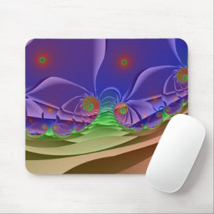 Tapis De Souris Paysage de Roswellian Arc-en-ciel Fractal Art