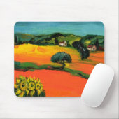 TAPIS DE SOURIS PAYSAGE DE TOSCANE AVEC DÉBORDEMENT (Avec souris)