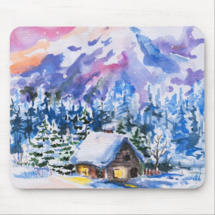 Tapis De Souris Paysage d'hiver