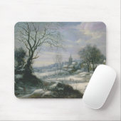 Tapis De Souris Paysage d'hiver (Avec souris)