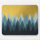 Tapis De Souris Paysage d'or des arbres forestiers (Devant)