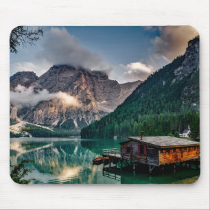 Tapis De Souris Paysage du lac des Montagnes italiennes