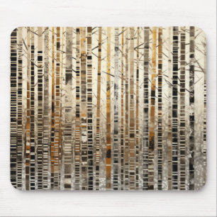 Tapis De Souris Paysage forestier Art Décor Peinture Mosaïque