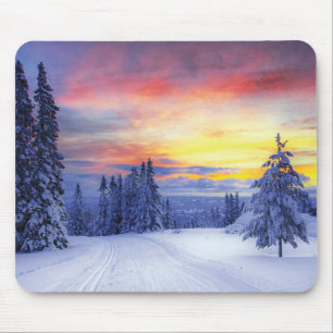 Tapis De Souris Paysage hivernal