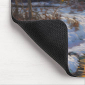 Tapis De Souris Paysage hivernal du coucher du soleil (Coin)