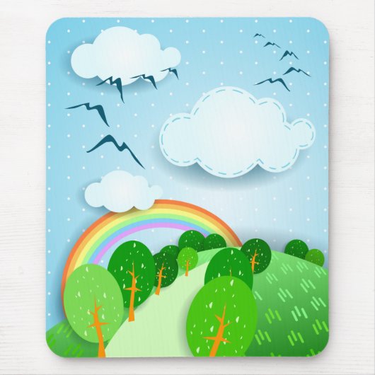Tapis De Souris Paysage Imaginaire, mousepad (Devant)