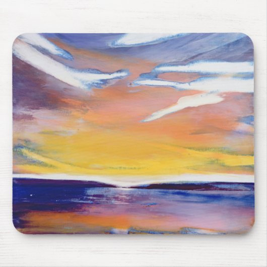 Tapis De Souris Paysage marin de soirée (Devant)