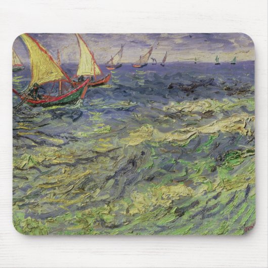 Tapis De Souris Paysage marin de Vincent van Gogh | chez (Devant)