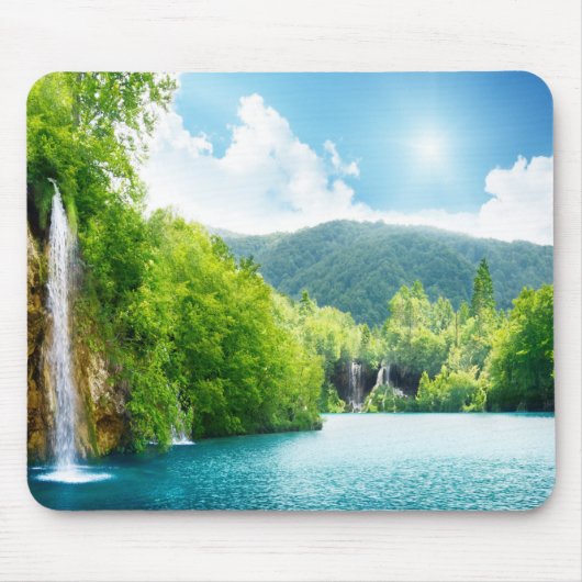 Tapis De Souris Paysage Mousepad de cascade (Devant)