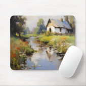 Tapis De Souris Paysage rural Impressionnisme (Avec souris)