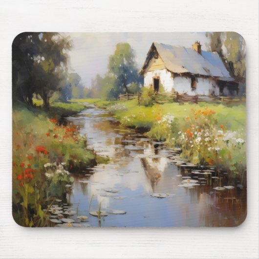 Tapis De Souris Paysage rural Impressionnisme (Devant)