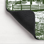 Tapis De Souris Paysage rural maison de ferme de style coupe (Coin)