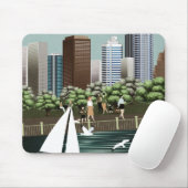 Tapis De Souris Paysage urbain (Avec souris)
