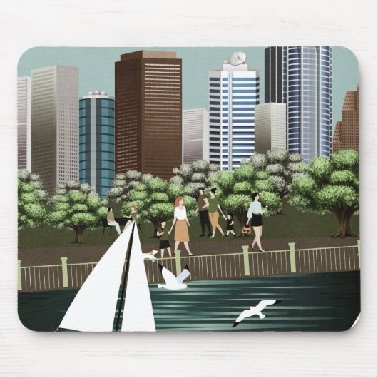 Tapis De Souris Paysage urbain (Devant)