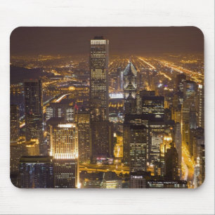 Tapis De Souris Paysage urbain de Chicago du centre