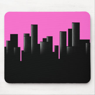 Tapis De Souris paysage urbain rose