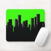 Tapis De Souris paysage urbain vert (Avec souris)
