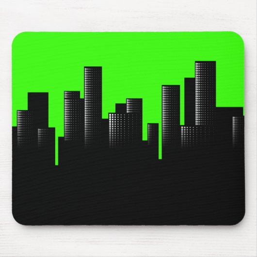 Tapis De Souris paysage urbain vert (Devant)