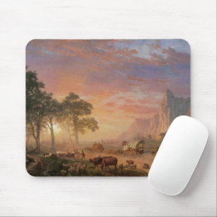 Tapis De Souris Paysage vintage, Oregon Trail par Bierstadt