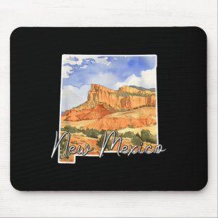 Tapis De Souris Paysages aquarelles de la Nouvelle-Mexique Vues pa