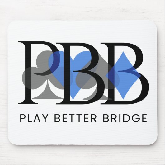 Tapis de souris PBB - Bleu (Devant)