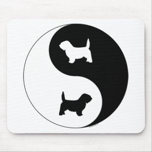 Tapis De Souris PBGV Ying Yang