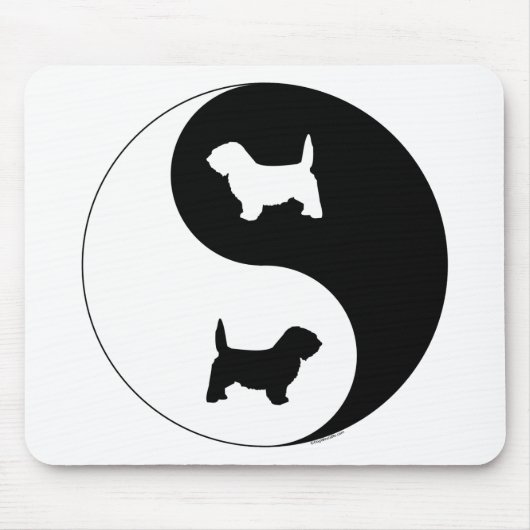 Tapis De Souris PBGV Ying Yang (Devant)
