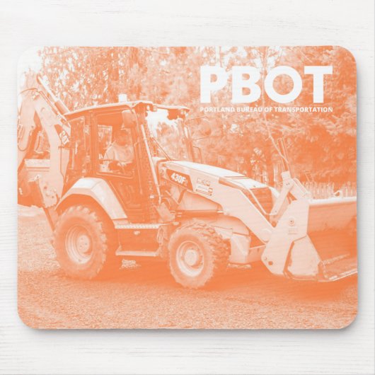 Tapis De Souris PBOT Backhoe Mousepad (Devant)