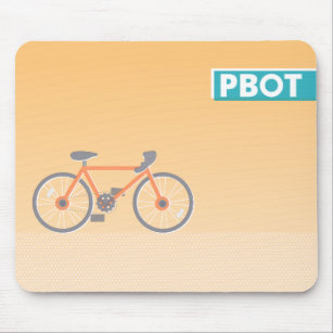 Tapis De Souris PBOT Orange Bike Mousepad