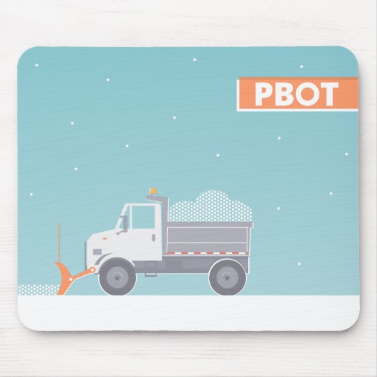 Tapis De Souris PBOT Snowplot Souris Pad (Devant)
