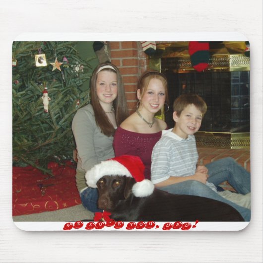 TAPIS DE SOURIS PC090016, NOUS VOUS AIMONS, PAPA ! (Devant)