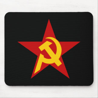 Tapis De Souris PC communiste de marteau et de faucille d'étoile
