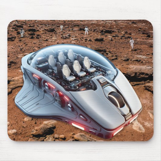 Tapis De Souris PC Souris-Voile : Défilement sur Mars - Mission 01 (Devant)