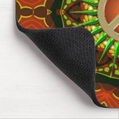 Tapis De Souris Peace Batik Géométrie florale Mousepad (Coin)