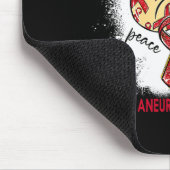 Tapis De Souris Peace Love Cure Bleached Cerveau Aneurysme Sensibi (Coin)