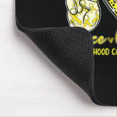 Tapis De Souris Peace Love Cure Chilhood Cancer Awareness Leopart (Coin)