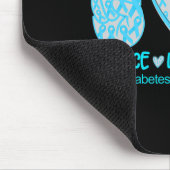 Tapis De Souris Peace Love Cure Diabetes Sensibilisation Cadeau (Coin)
