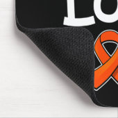 Tapis De Souris Peace Love Cure Orange Ribbon Sensibilisation à la (Coin)