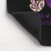 Tapis De Souris Peace love Cure Overdose Awareness Ruban (Coin)